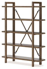Roanhowe Brown Home Office Desk and Storage