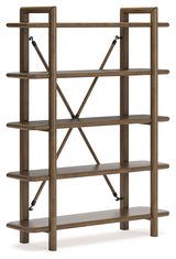 Roanhowe Brown Home Office Desk and Storage