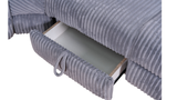 Yash Grey Premium Corduroy 6-Piece Reclining Sectional view 6