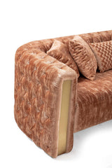 Side angle showing seating depth of Eleanor Plush Sofa and Loveseat