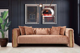 Side view of Eleanor Plush Sofa and Loveseat