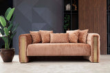 Close-up detail of fabric texture on Eleanor Plush Sofa and Loveseat