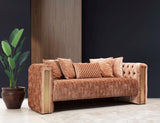 Full view of Eleanor Plush Sofa and Loveseat set