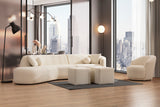 Emily Ivory Boucle Accent Chair