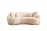 Emily Ivory Boucle Loveseat