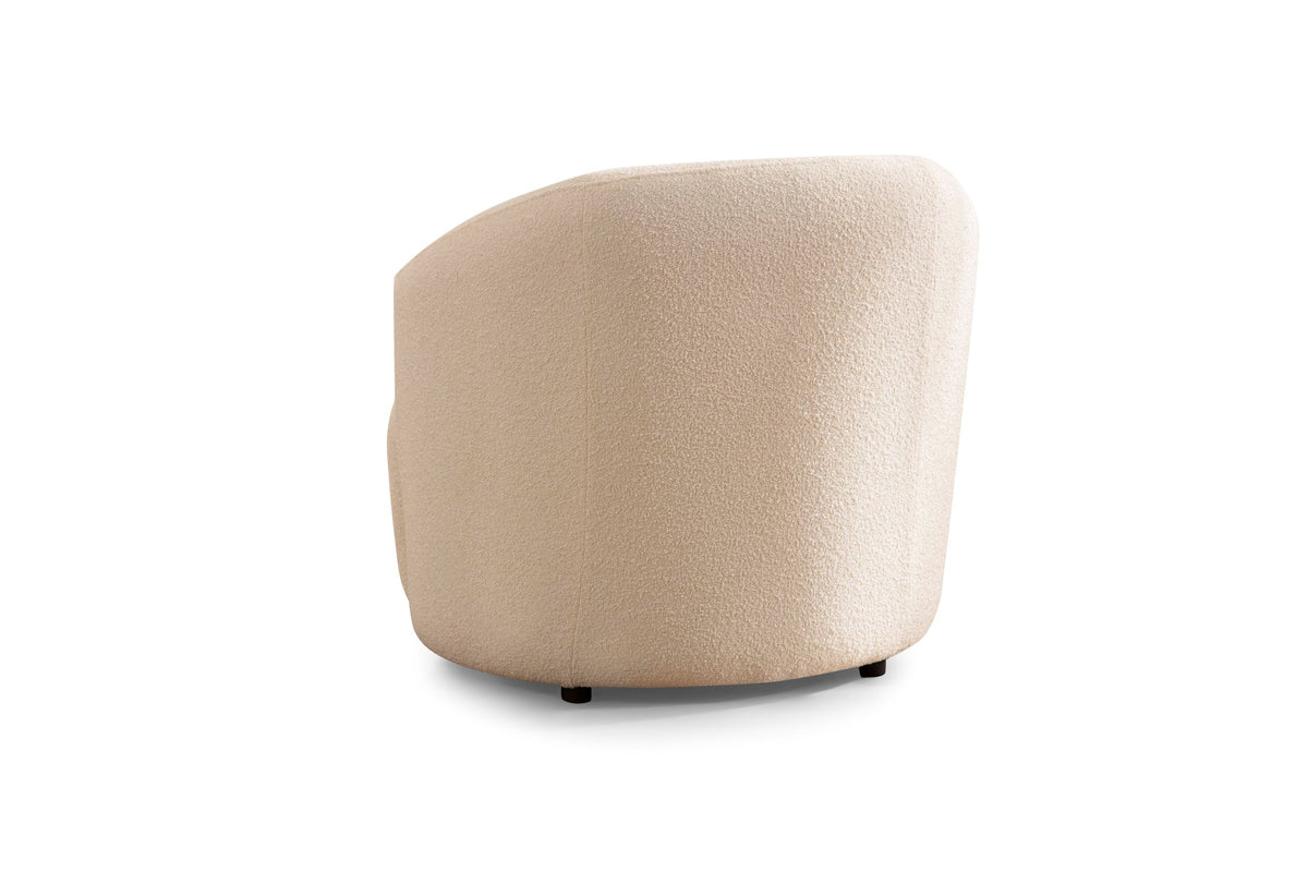 Emily Ivory Boucle Accent Chair
