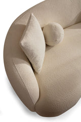 Emily Ivory Boucle Sofa 91" & Loveseat 81"