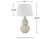 Saffi lamp dimensions diagram