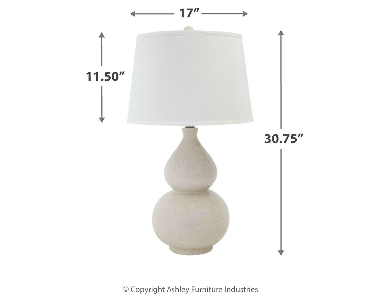 Saffi lamp dimensions diagram