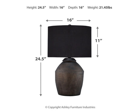 Naareman lamp lit showing warm light effect