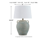 Lighting demonstration of Shawburg Antique Green lamps