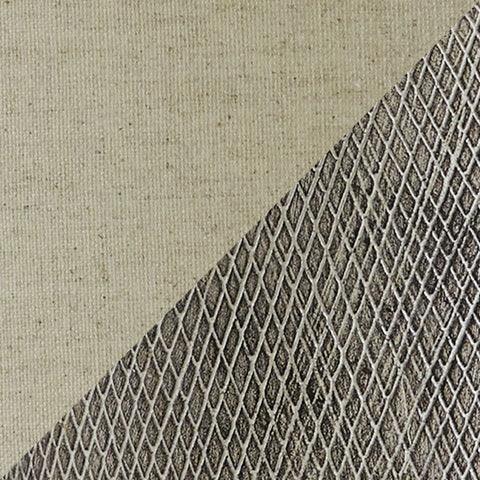 Detailed look at Linus table lamp white fabric drum shade texture