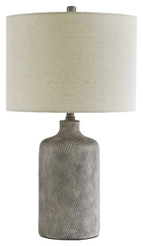 Dimensional diagram of Linus table lamp showing height and width