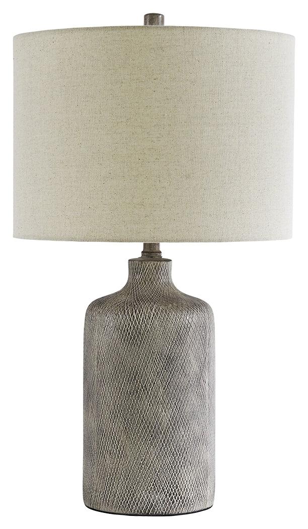 Dimensional diagram of Linus table lamp showing height and width