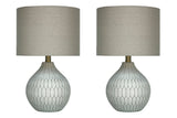 Wardmont White Table Lamp side angle