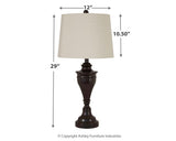 Darlita table lamp dimensions diagram