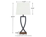 Makara Table Lamp dimension diagram