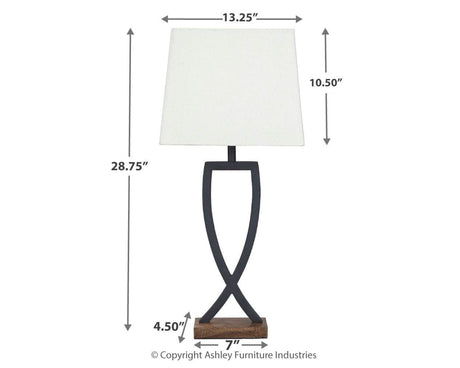 Makara Table Lamp dimension diagram