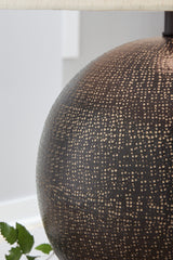 Hambell lamp shade and base detail