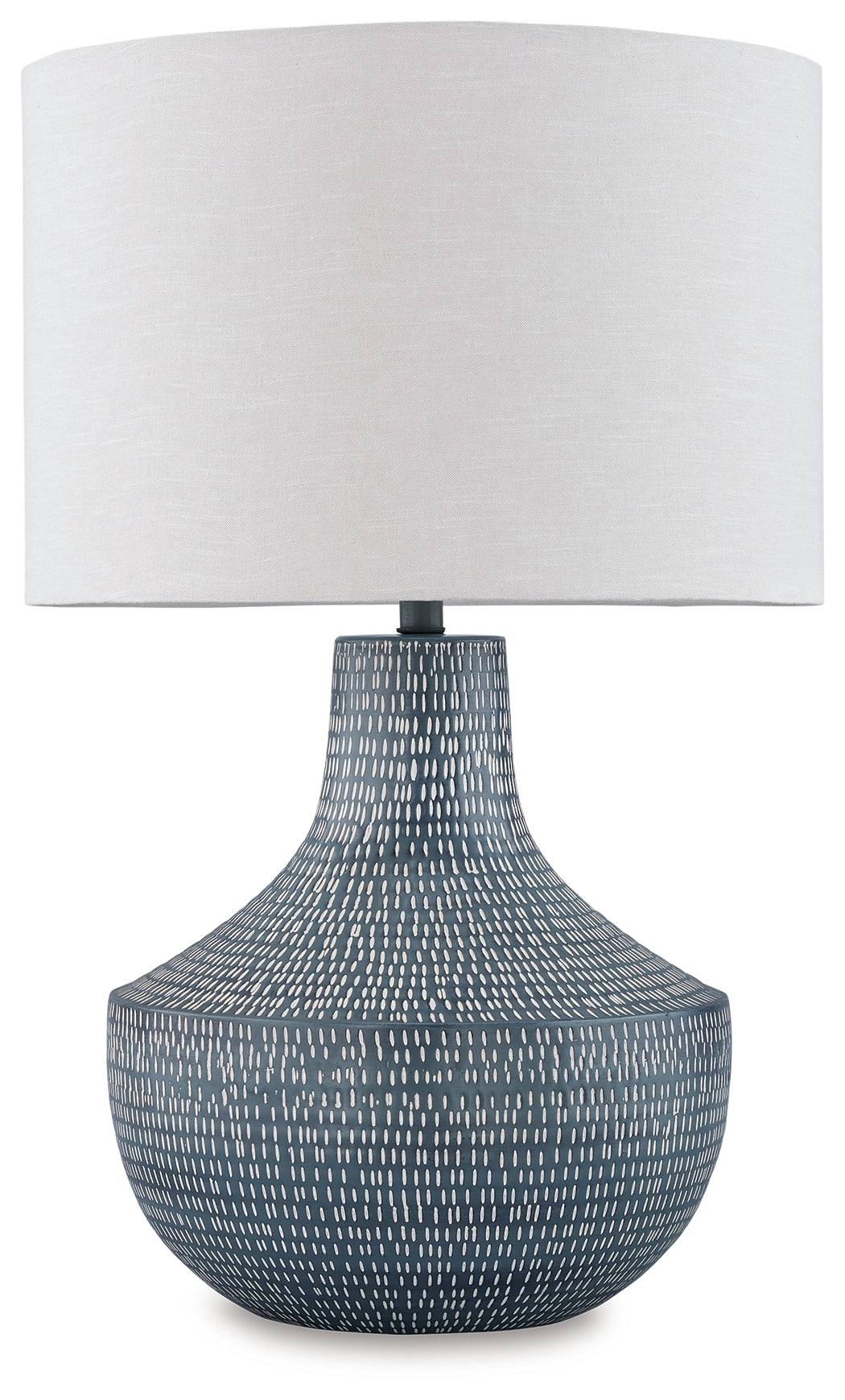 Close-up of Schylarmont lamp fabric shade detail