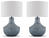 Close-up of off-white fabric lamp shade