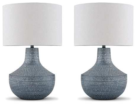 Close-up of off-white fabric lamp shade