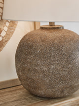 Neavesboro Antique Brown White Table Lamp