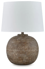 Neavesboro Antique Brown White Table Lamp