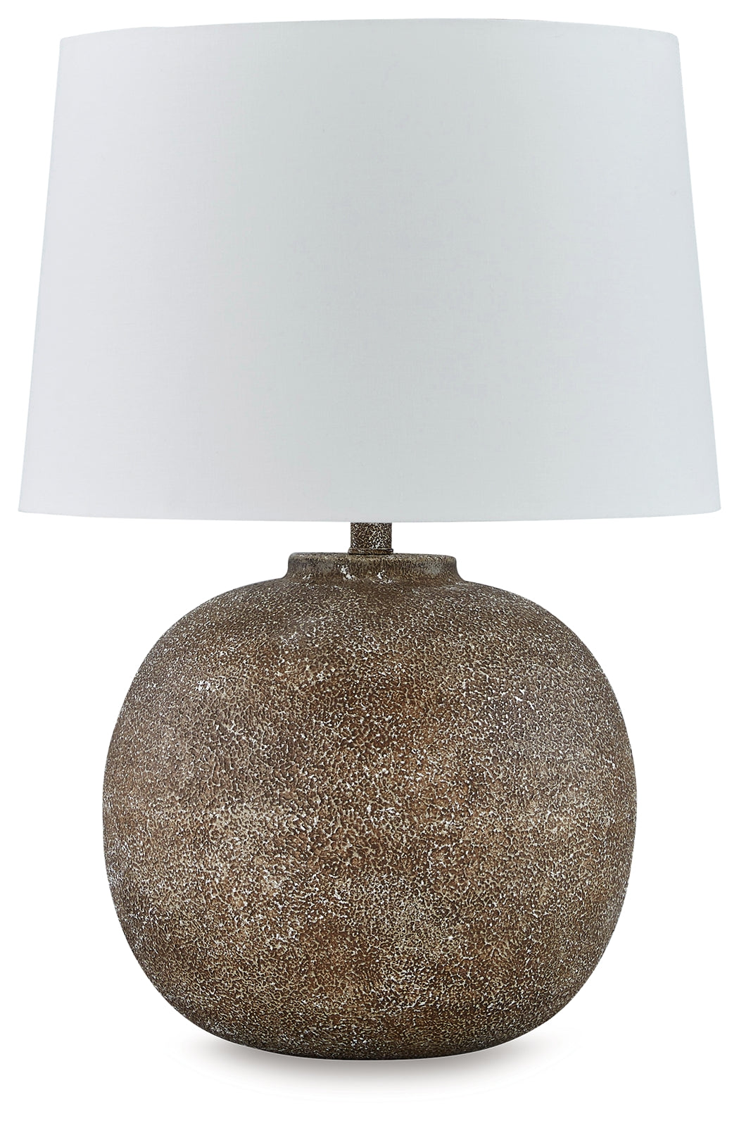 Neavesboro Antique Brown White Table Lamp