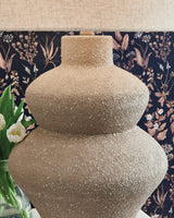 Close-up of Jossleigh lamp fabric shade texture