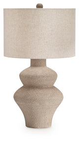 Jossleigh Table Lamp base detail in beige finish