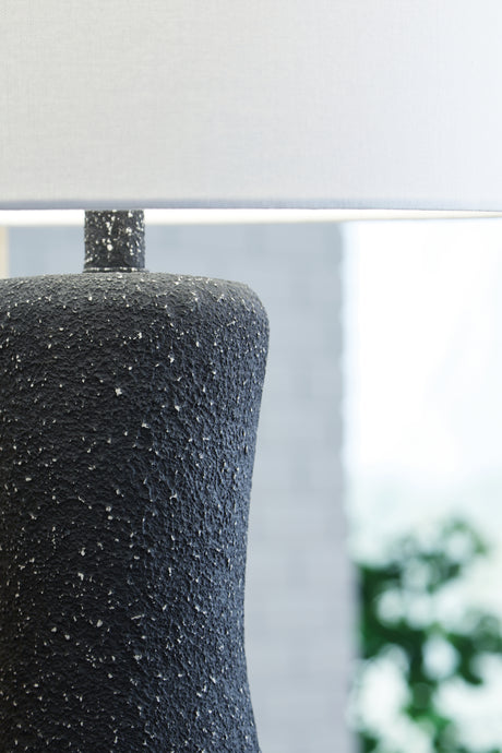 Close-up of Maykins Table Lamp shade and base detail