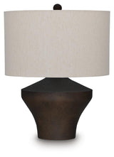 Dolanham Table Lamp close-up of metal base and shade detail