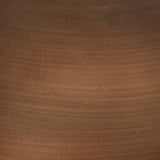 Texture and finish detail of Wendfield antique copper floor lamp