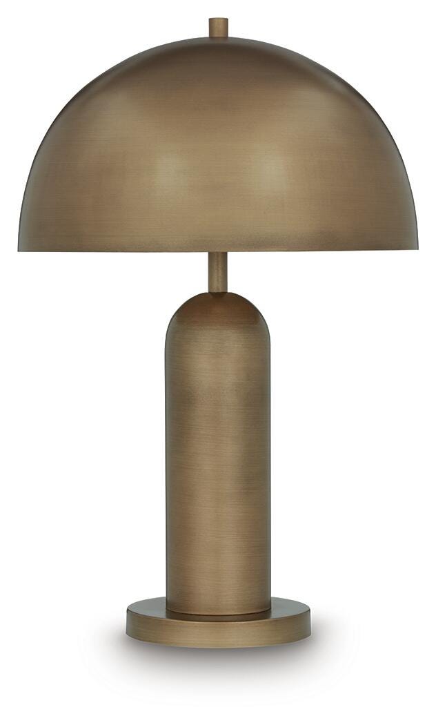 Wendfield table lamp side angle showing column base