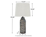 Mahima Table Lamp dimensions diagram