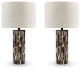Ellford table lamp base and shade detail