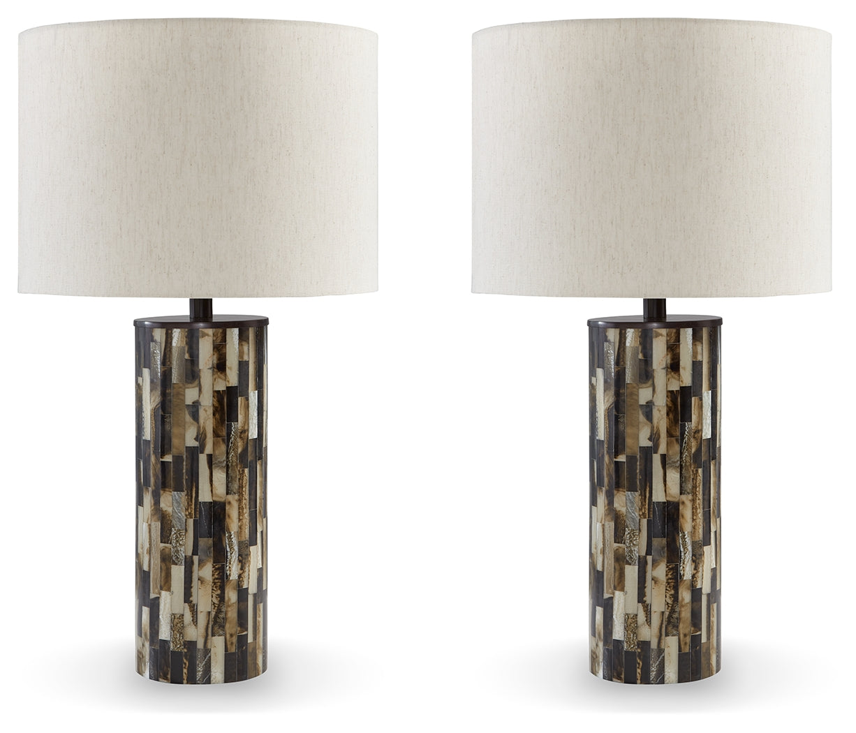 Ellford table lamp base and shade detail