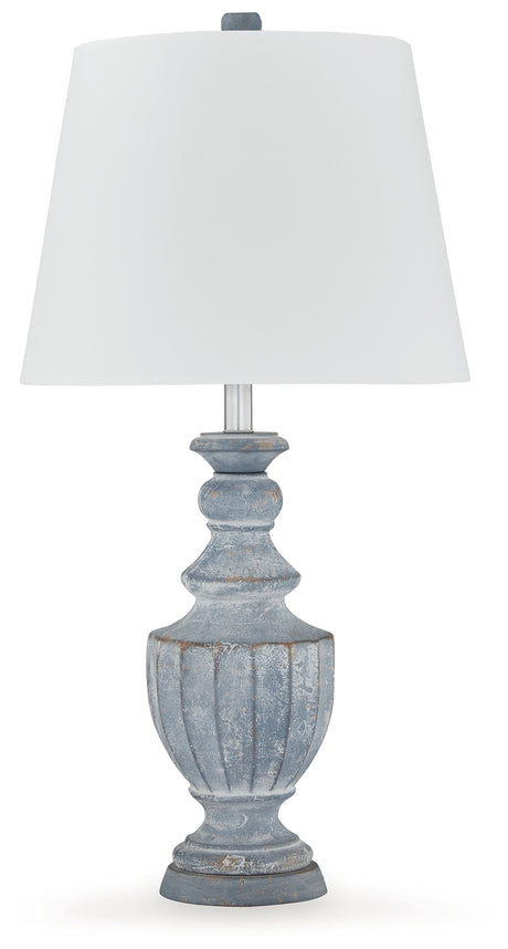 Top view showcasing lamp shade on Cylerick lamp