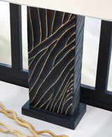 Side view of Bartlen table lamp showing proportions