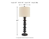 Luanndon lamp set on console table