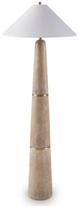 Gasparleigh floor lamp close-up details of base and shade