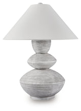 Brickdon table lamp base close up