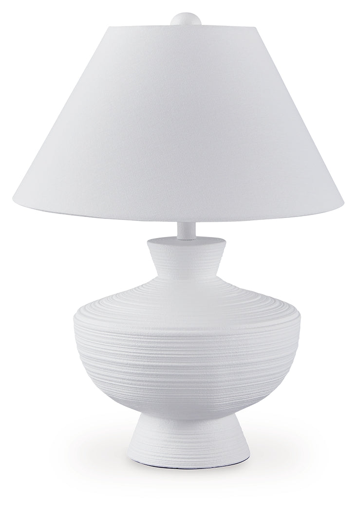 Close-up of Harelwood Lamp polyresin base