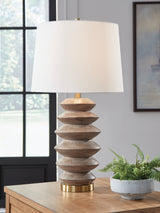 Jyllyard Brown/Gold Finish Table Lamp
