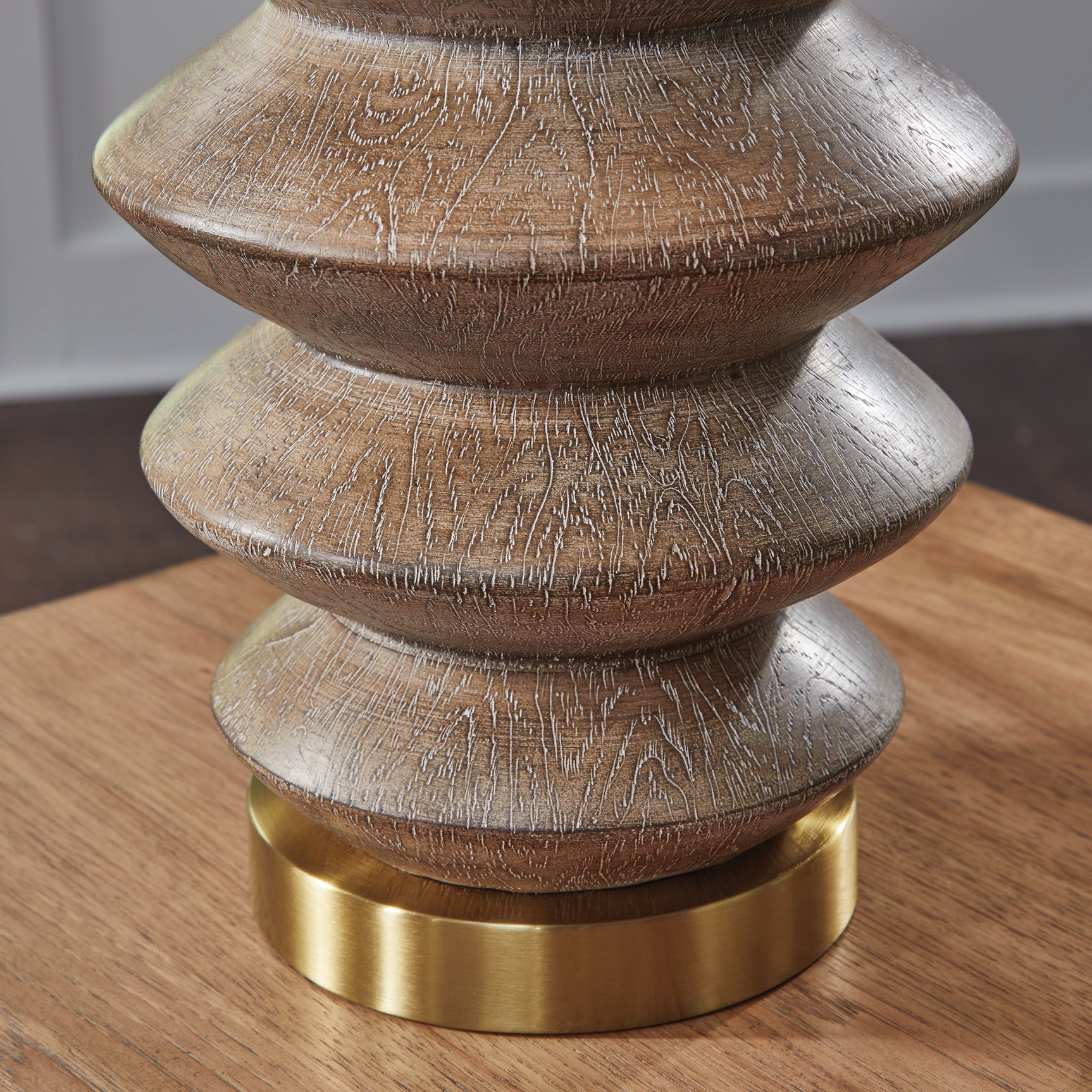 Jyllyard Brown/Gold Finish Table Lamp