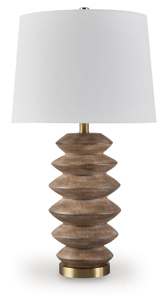 Jyllyard Brown/Gold Finish Table Lamp
