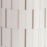 Faridworth table lamp fabric shade and gold trim detail