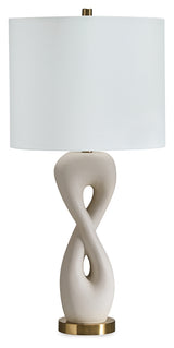 Judrich White/Gold Finish Table Lamp
