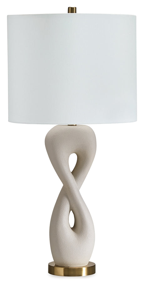 Judrich Table Lamp figure-eight design detail